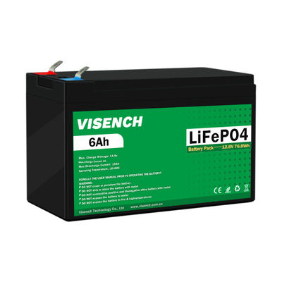 Сертификат Visench CE 12.8V 6Ah перезаряжаемая батарея LiFePO4 Свинцовая кислота заменяет литий-ионную батарею 12V 6Ah