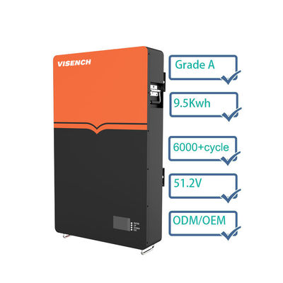 Фабрика Viench Высококачественный настенный 9.5Kwh 48V Lifepo4 200Ah Литий-ионный аккумулятор Для домашнего использования Солнечная система Энергохранилище