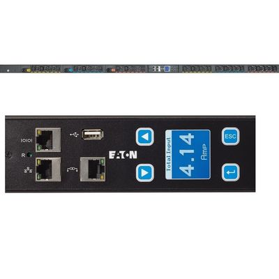 16A Сниженный AMP 1U PDU для центра обработки данных EATON EFLXB00H FLEXPDU BASIC C14 10A 1P 8XC13