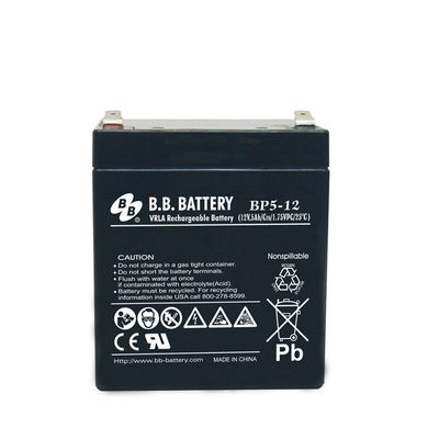 12V5Ah BB свинцово-кислотный аккумулятор для UPS / Power Pack / рыболовных фонарей / игрушечных автомобилей