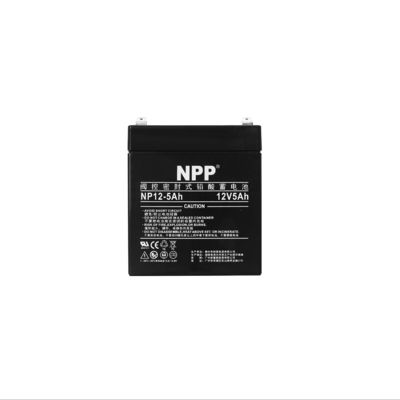 НПП NP12-5Ah Лучшее хранилище энергии Бесплатное обслуживание Перезаряжаемая герметичная свинцовая кислота 12В 5Ах гелевая батарея