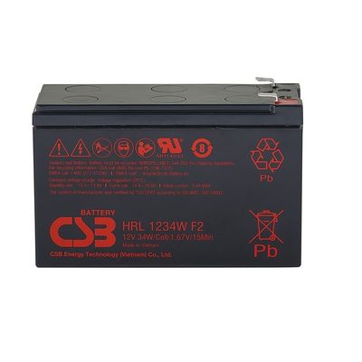 CSB HRL1234W Аккумулятор 12V 34W Печать свинцово-кислотный аккумулятор высокая скорость длительный срок службы гелевая батарея