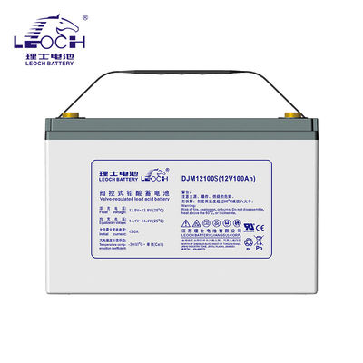 Электрическая энергия 1.2 Wh 12V100AH Leoch DJM12100 Бессодержательный свинцовый гель аккумулятор