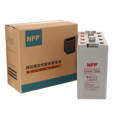 НПП NPG2-800Ah Гель AGM Солнечные батареи 2V 800Ah Безопасные от технического обслуживания свинцово-кислотные гелевые батареи
