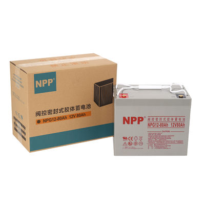 NPP NPG12-80Ah 12V 80Ah перезаряжаемая гелевая батарея для солнечной энергетической системы