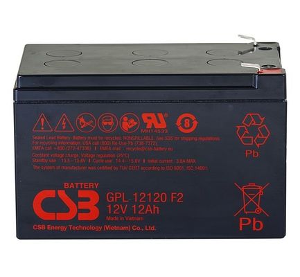 Аккумулятор CSB GPL12120 12V 12Ah Печать свинцово-кислотный аккумулятор Долговечный аккумулятор для UPS